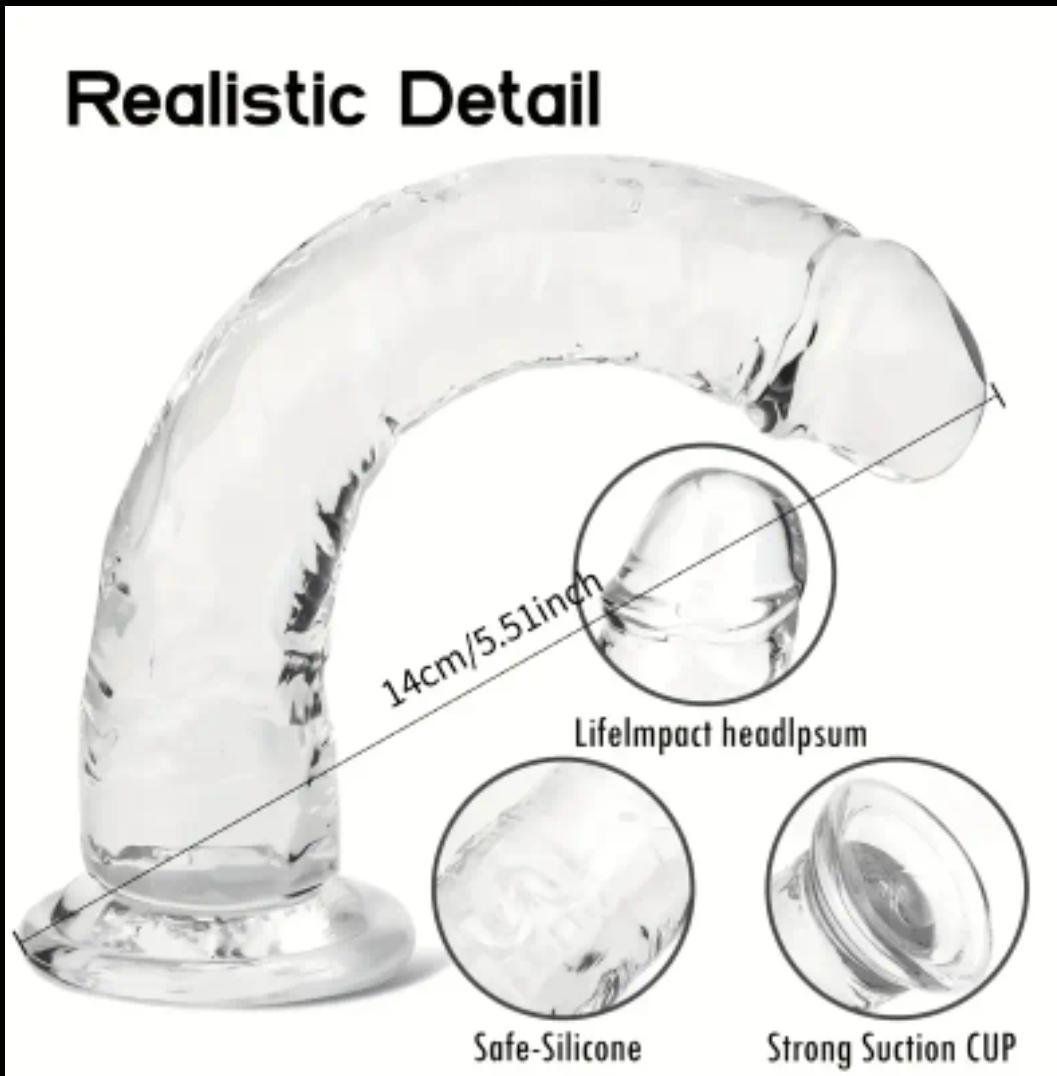 Transparent dildo