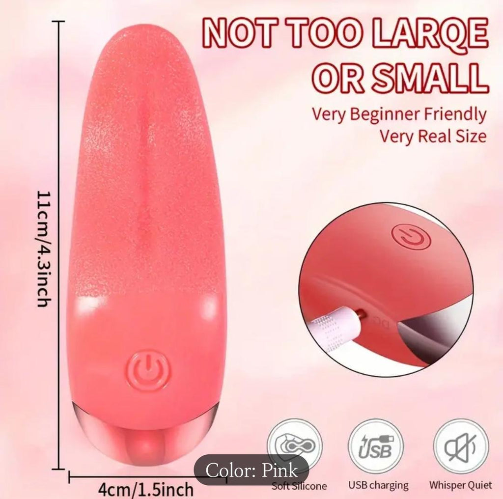 Silicone tongue vibrator