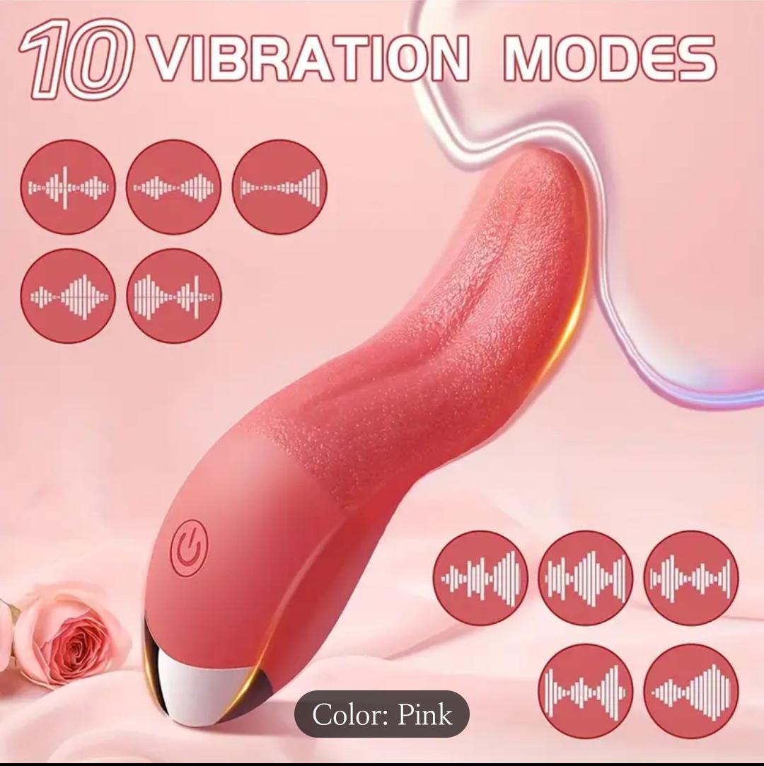 Silicone tongue vibrator
